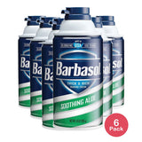 Barbasol Mens Shaving Cream Soothing Aloe 10 Oz (Pack of 6)
