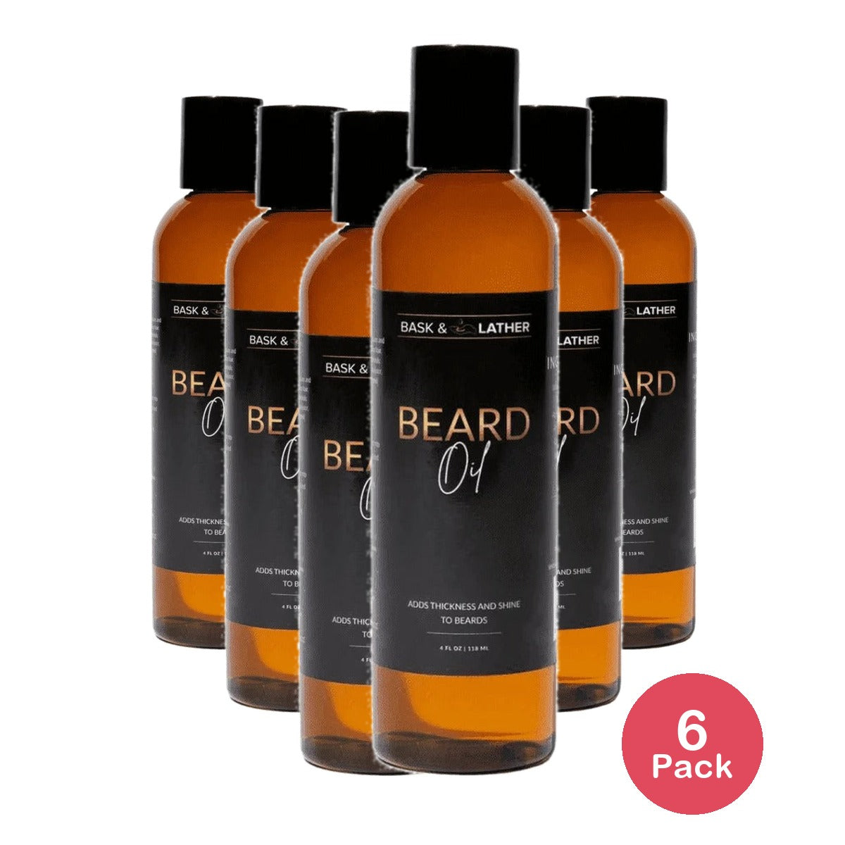 Bask and Lather Co Beard Oil Softener 4 Oz (Pack of 6)