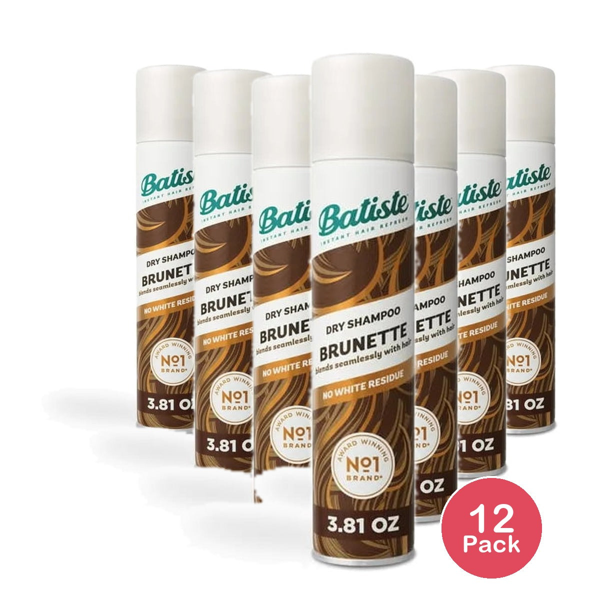 Batiste Dry Shampoo Beautiful Brunett 3.81Oz (Pack of 12)