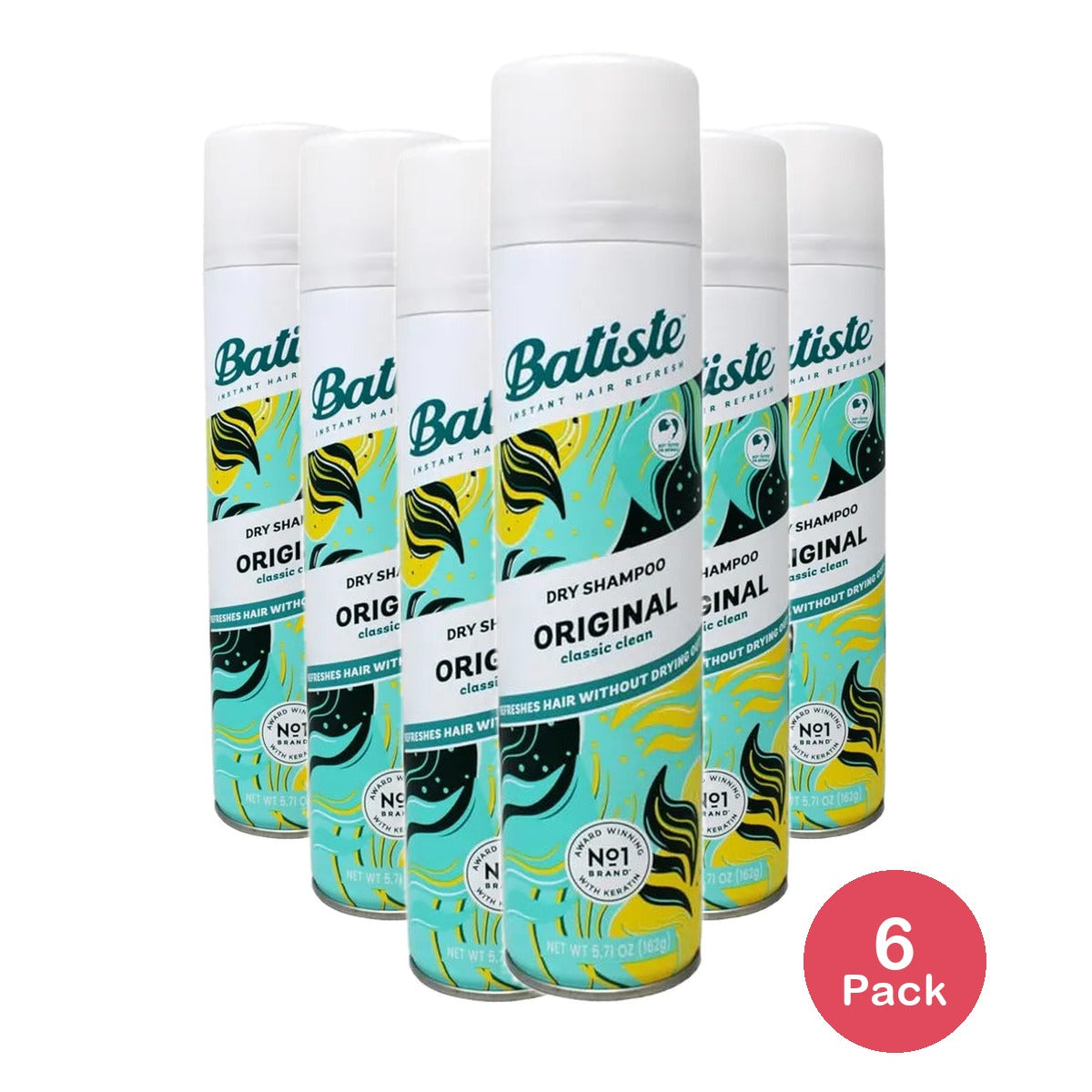 Batiste Dry Shampoo Original Citrus 5.71oz (Pack of 6)