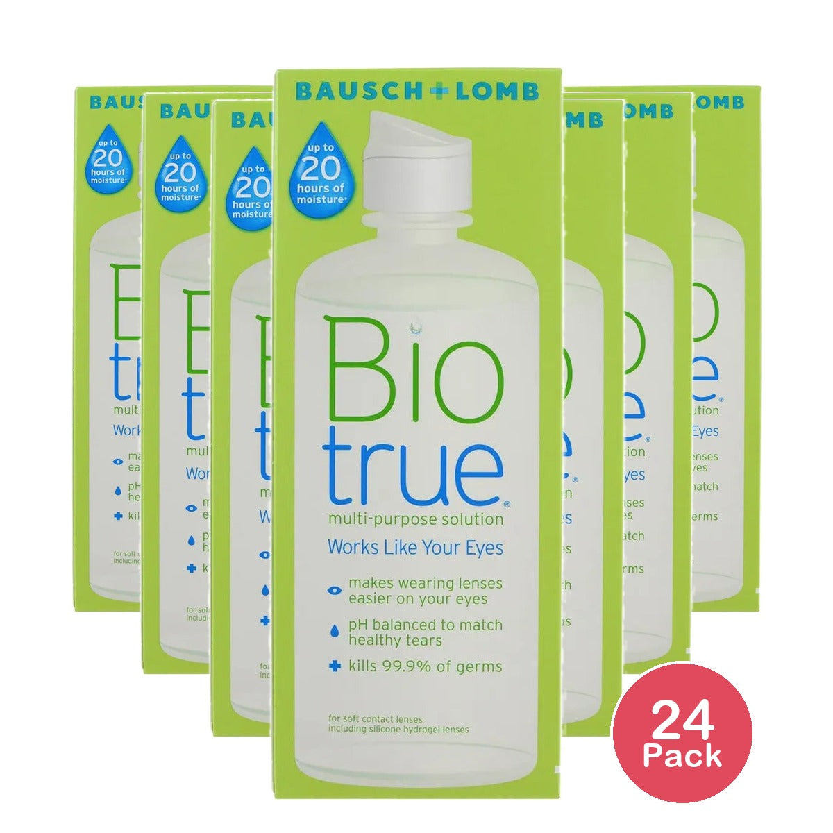 Bausch And Lomb Biotrue Multipurpose Solution For Soft Contact Lenses 10Oz (Pack of 24)