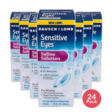 Bausch And Lomb Sensitive Eyes Plus Saline Solution 12Oz (Pack of 24)