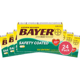 Bayer Aspirin Pain Reliever Safety Coated Caplets 325mg 100 Ea 2.9oz (Pack of 24)