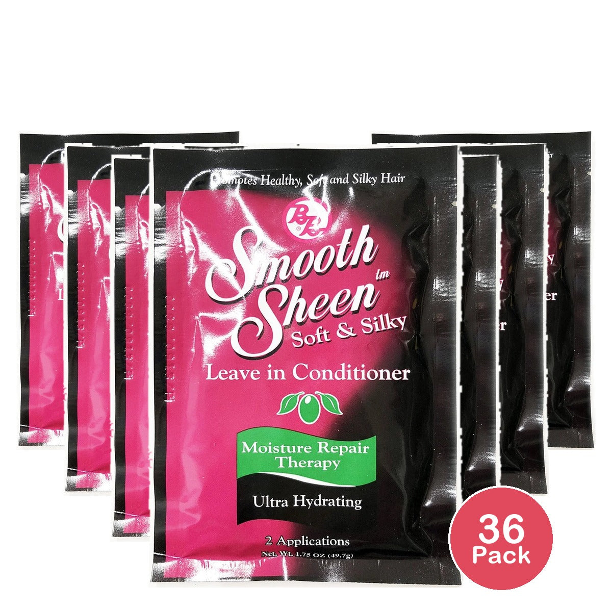 BB Smooth Sheen Soft & Silky Leave in Conditioner  2 applications  1.75 fl oz 1.75 Oz (Pack of 36)