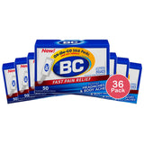 Bc Aspirin Pain Reliever Arthritis Treatment Powders50 Ea 5.92oz (Pack of 36)