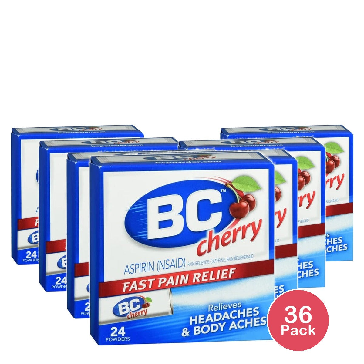 BC Headache Powder Cherry 24CT (Pack of 36)
