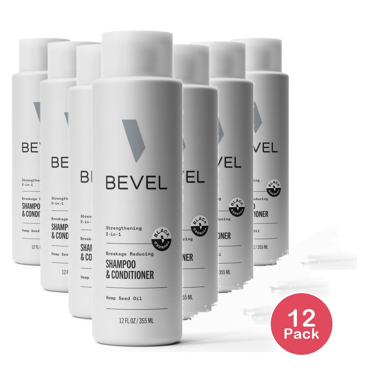 Bevel 2-in-1 Strength Shampoo 12 Oz (Pack of 12)