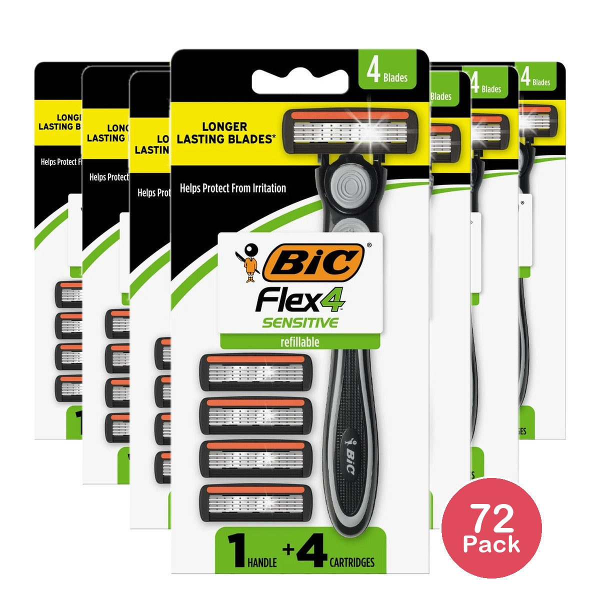 Bic 4 ea Razors, Razors (Pack of 72)