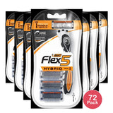 BIC Flex 5 Hybrid Razor 3 Pack2.4oz (Pack of 72)