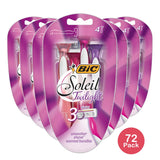 Bic Soleil Sensitive Skin Triple Blade Shaver For Women Twilight 4Oz (Pack of 72)