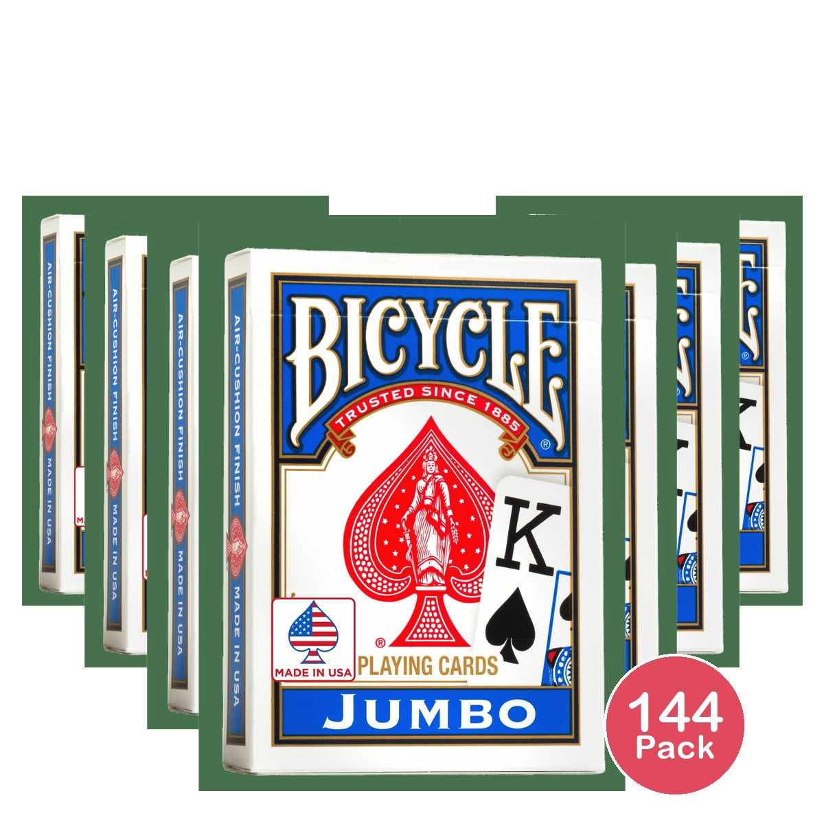 Bicycle Jumbo Playing Cards Assortment (Pack of 144)