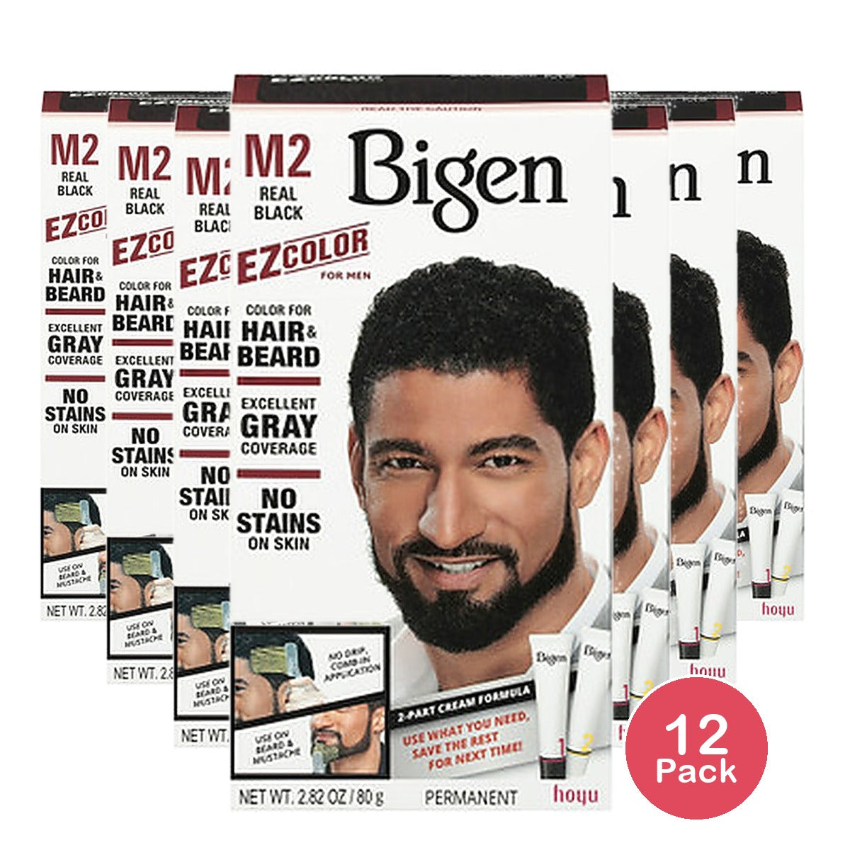 Bigen EZ Color for Men Real Black (Pack of 12)