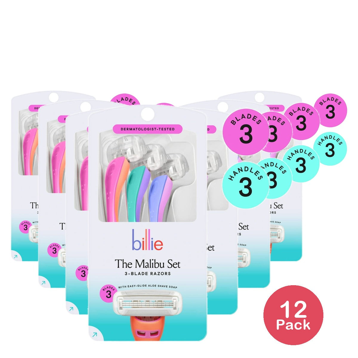 Billie Disposable Razor Malibu Mix (Pack of 12)
