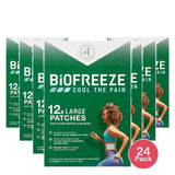 Biofreeze Large Patch 12 Count 0.35Oz (Pack Of 24)