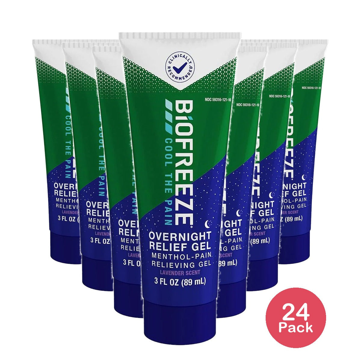Biofreeze Muscle Pain Overnight Gel 3 Oz (Pack of 24)