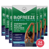 Biofreeze Overnight Joint and Muscle Pain Relief Patches 4oz (Pack of 24)