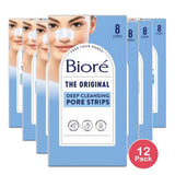 Biore Deep Cleansing Pore Strips For Nose (Pack of 12)