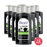 Biore Deep Pore Charcoal Daily Face Wash Care for Dirt & Makeup Removal for Oil 6.77. Oz (Pack of 12)