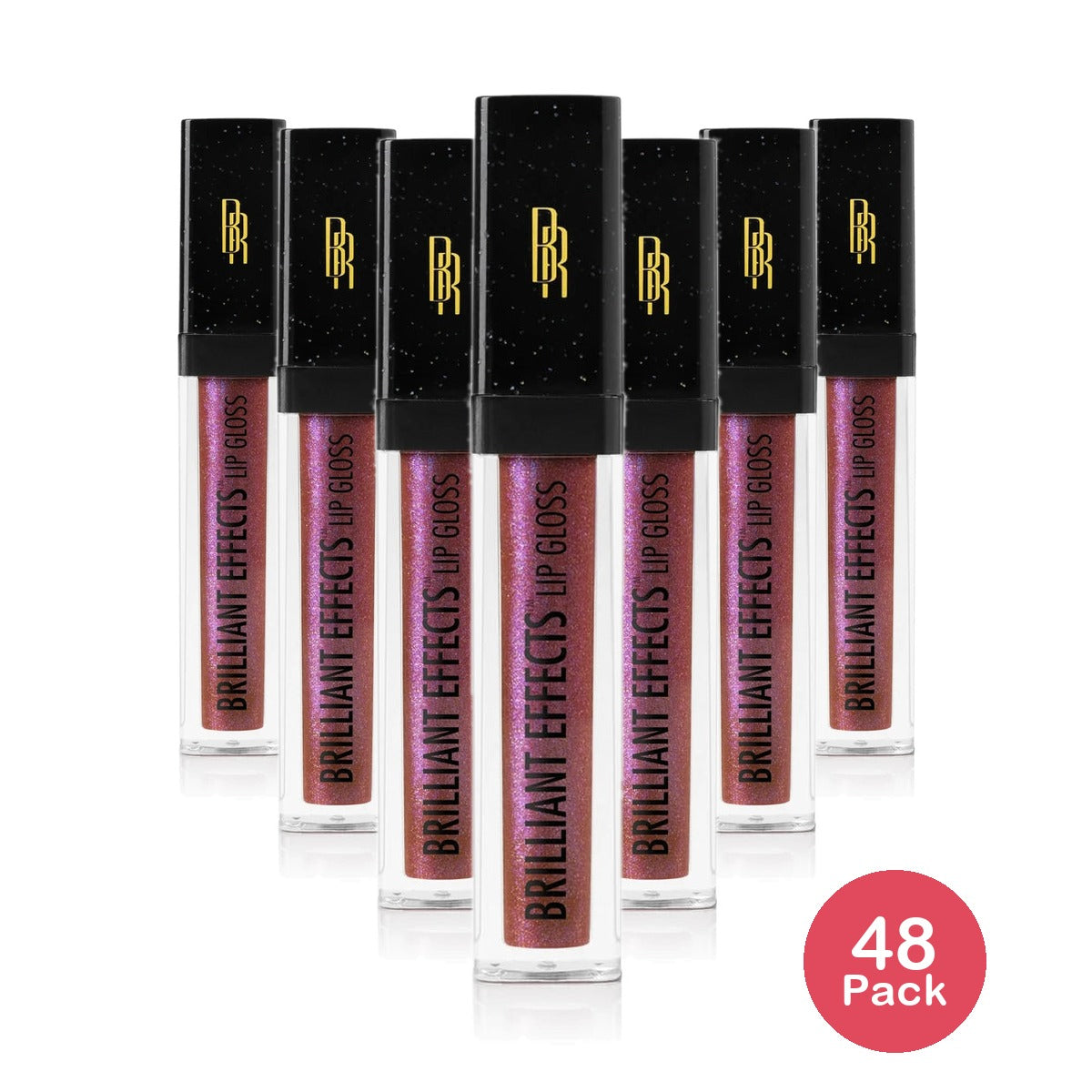 Black Radiance Brilliant Effects Lip Gloss Luscious- 0.23 fl oz (Pack of 48)