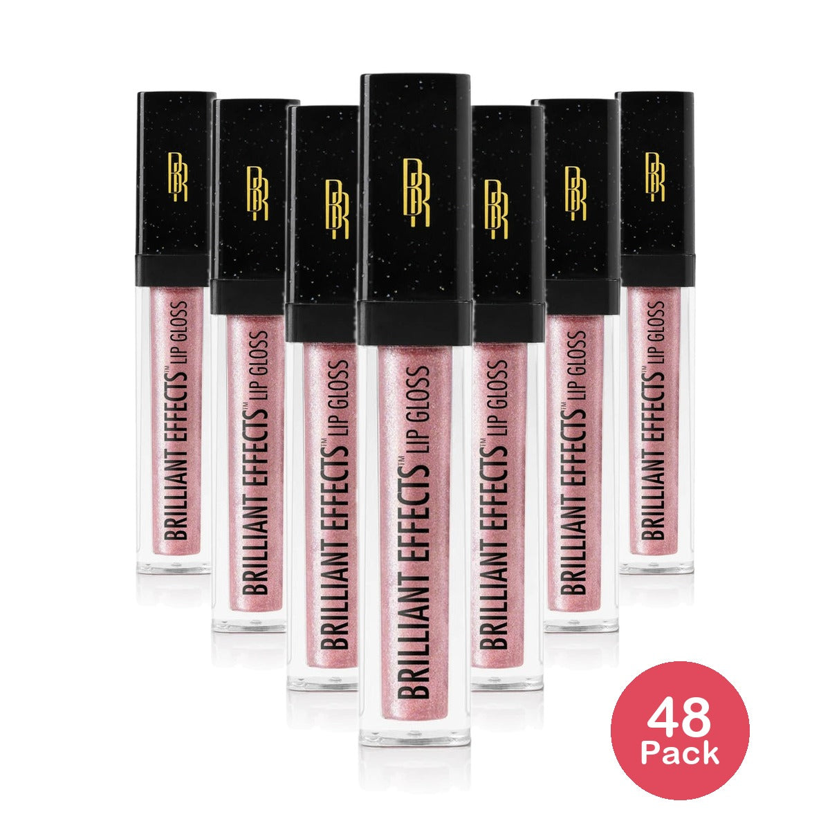 Black Radiance Brilliant Effects Lip Gloss Romantic-0.23 fl oz(Pack of 48)