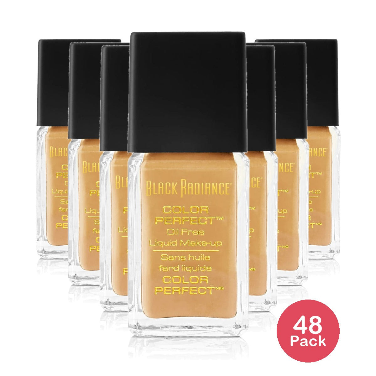 Black Radiance Color Perfect Liquid Foundation Makeup - Butter Scotch 1oz (Pack of 48)