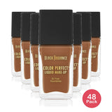 Black Radiance Color Perfect Liquid Foundation Makeup - Caramel 1 Oz(Pack of 48)