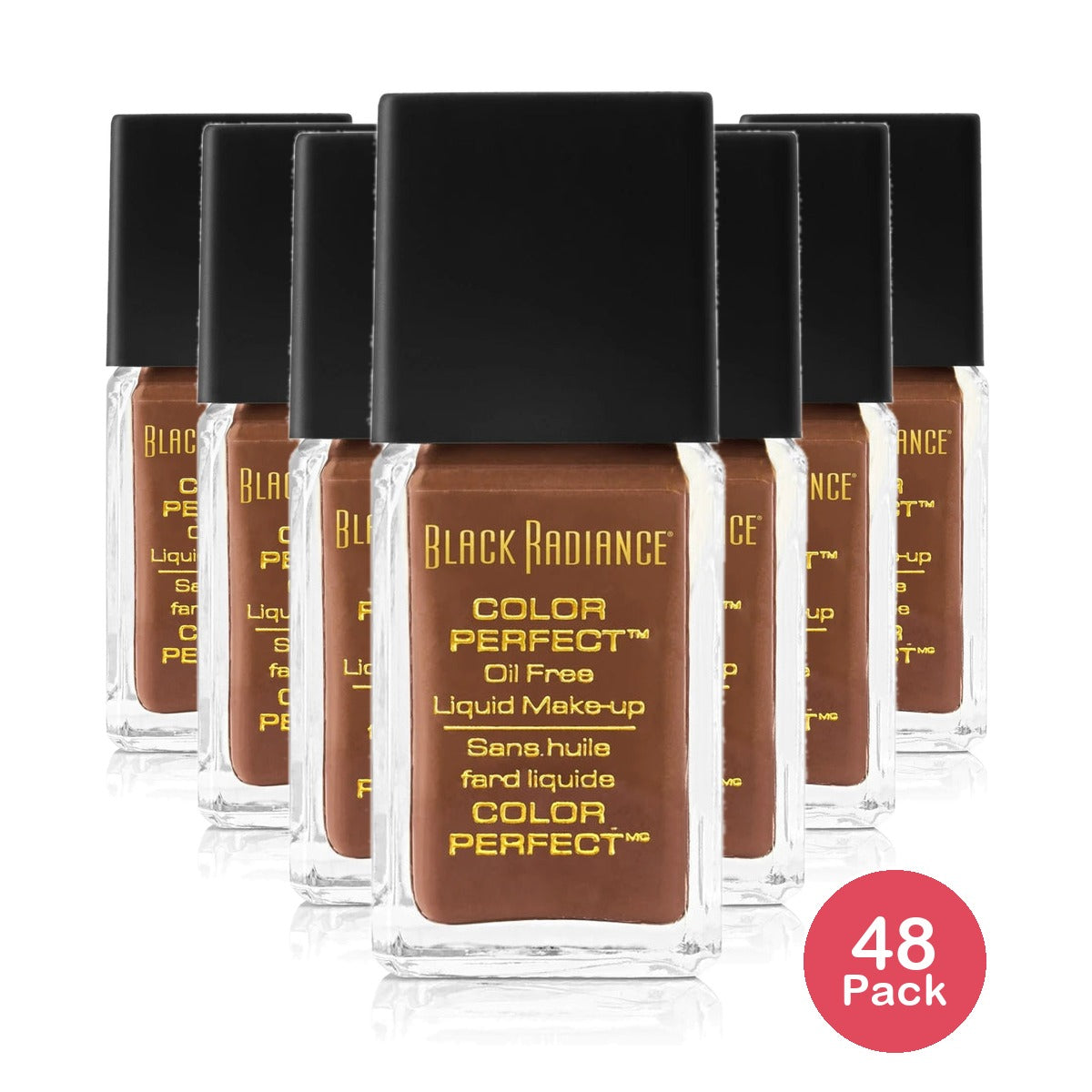 Black Radiance Color Perfect Liquid Foundation Makeup - Cocoa Bean 1oz (Pack of 48)