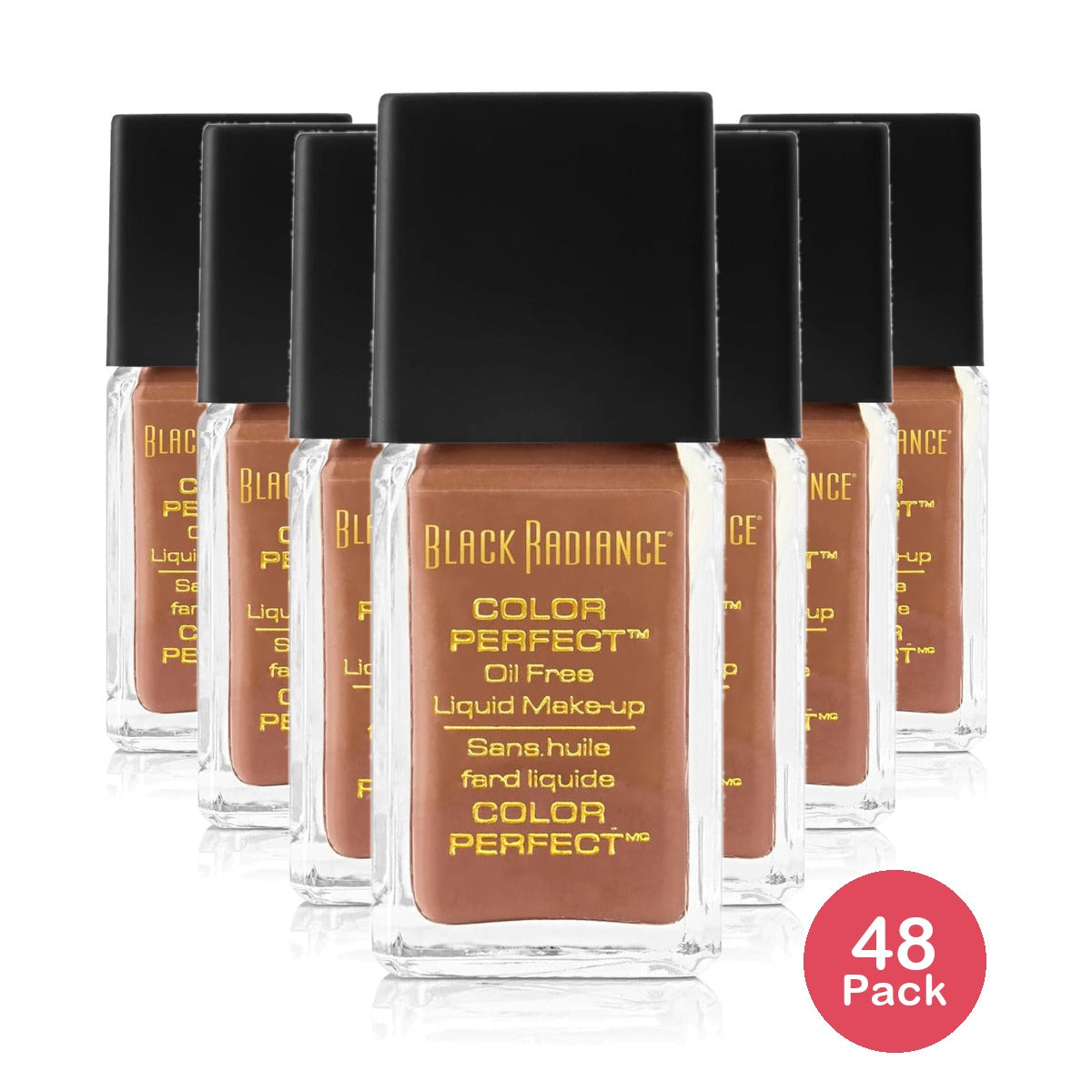 Black Radiance Color Perfect Liquid Foundation Makeup - Mocha Honey 1 oz(Pack of 48)