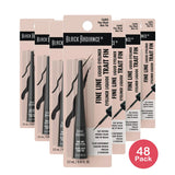 Black Radiance Fine Line Liquid Eyeliner - Fine Black 0.10 fl Oz (Pack of 48)