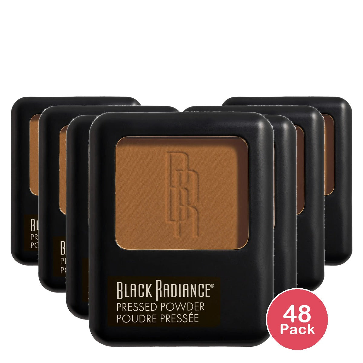 Black Radiance Pressed Powder - Makeup Finishing Powder - Bronze Glow - 0.28oz (Pack of 48)