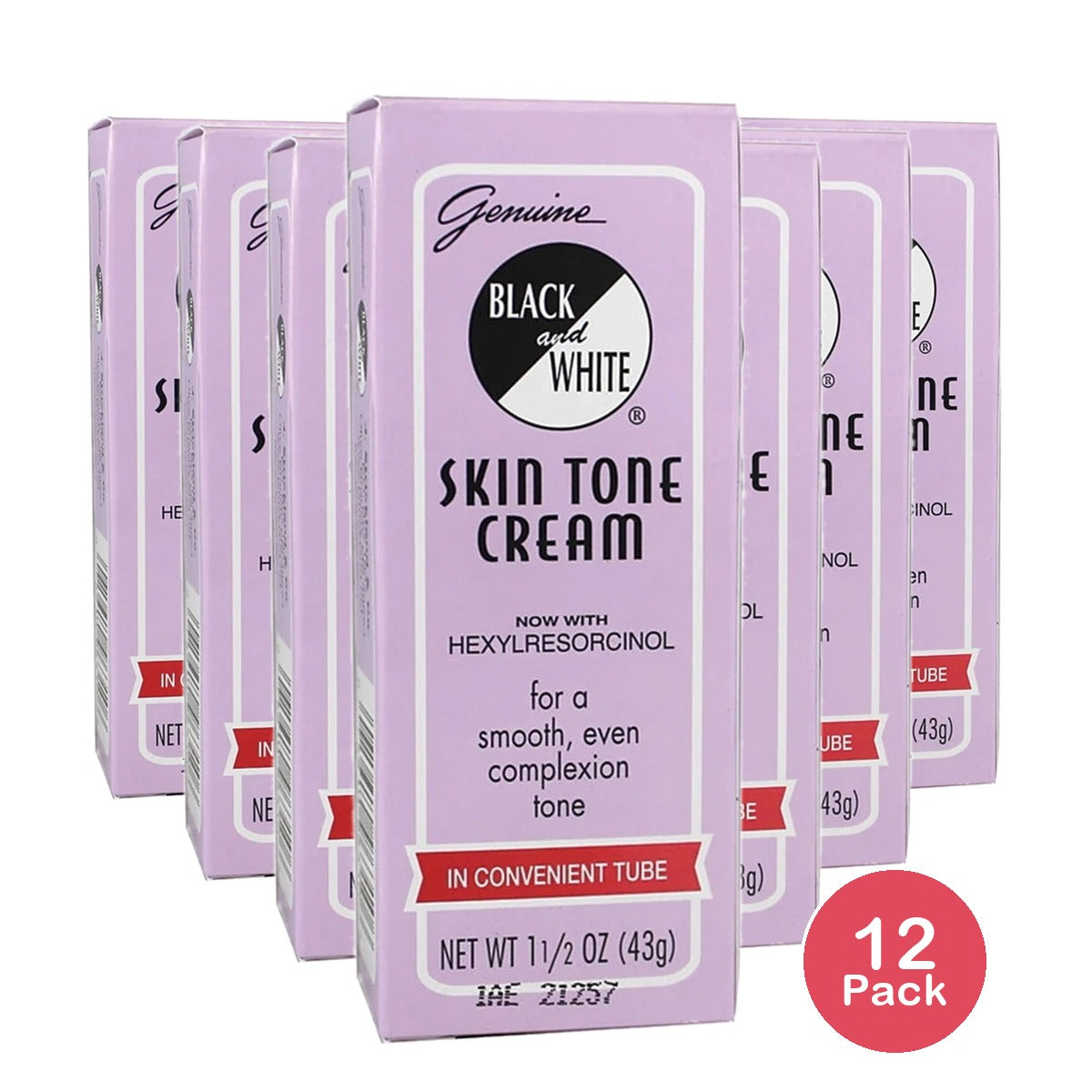Black & White Skin Tone Cream 1.5 oz (Pack of 12)