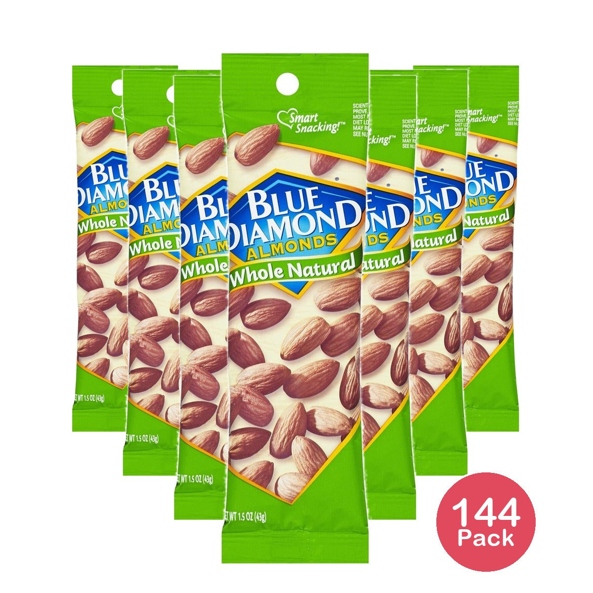 Blue Diamond Natural Whole Almonds 1.5 Lb (Pack of 144)