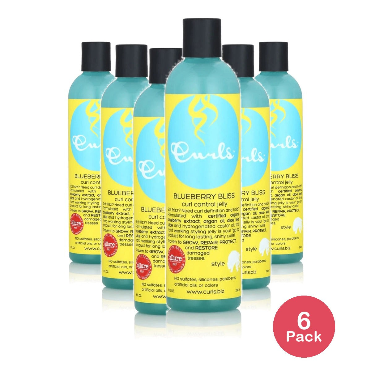 Blueberry Bliss Curl Control Jelly, 8 Fl. Oz (Pack of 6)