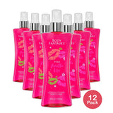 Body Fantasies Signature Pink Vanilla Kiss Fantasy Fragrance Body Spray 8Oz (Pack of 12)