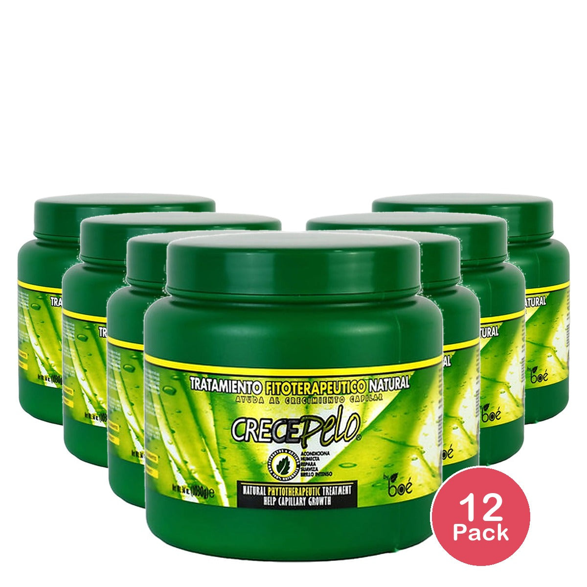 Boe Crece Pelo Natural Phitoterapeutic Treatment 36 Oz (Pack of 12)