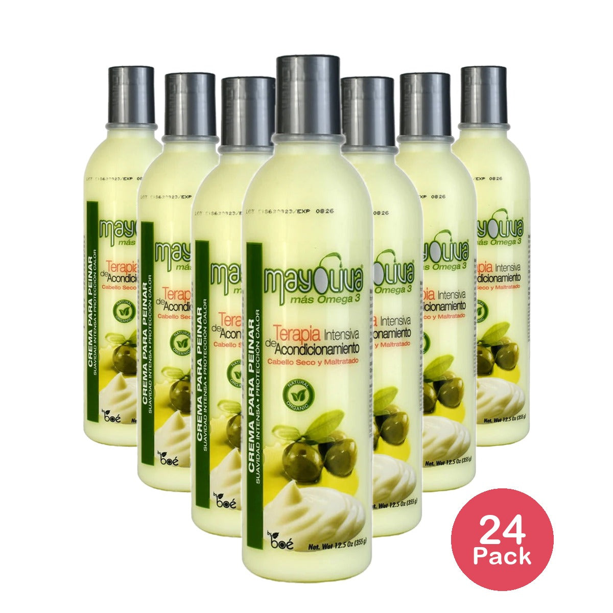 Boe Mayoliva Intensive Conditioning Therapy For Dry & Damaged Hair Styling 12.5 Fl. Oz (Pack of 24)