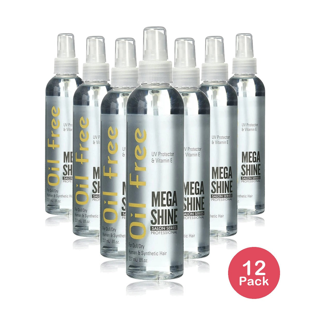Bonfi Natural - Oil Free Mega Shine 8 Oz (Pack of 12)