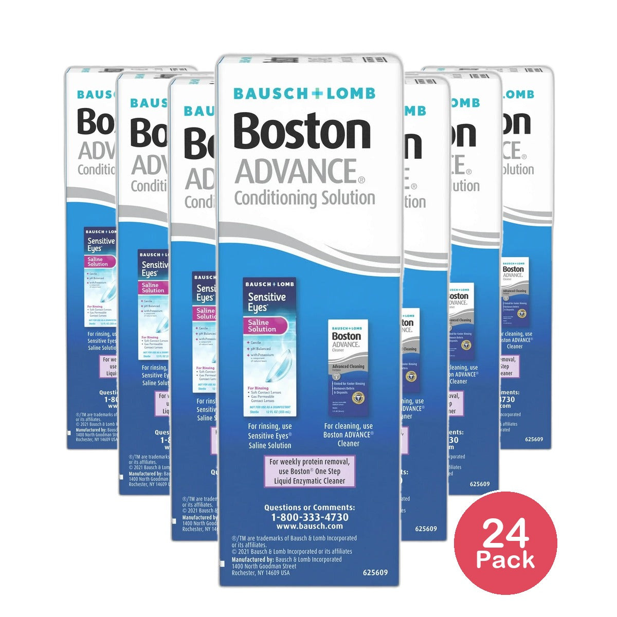 Boston Advance Comfort Formula Conditioning Solution For Contact Lens 3.5Oz (Pack of 24)