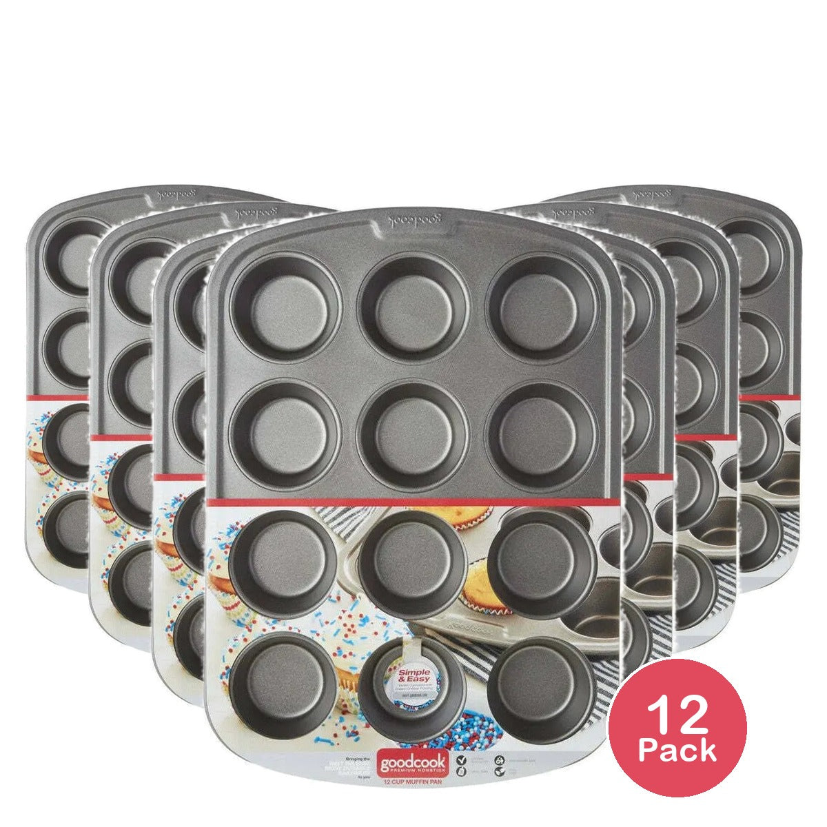 Brad Muffin & Cupcake Pan 12 Cup (Pack of 12)