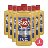 Brasso Multi-Purpose Metal Polish For Long-lasting Brilliant Shine 8Oz (Pack of 8)