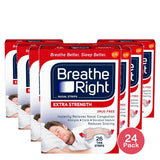 Breathe Right Nasal Strips for Congestion Relief Extra Tan Drug-Free0.71oz (Pack of 24)