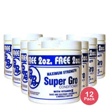 Bronner Brothers Super Gro Scalp Care Daily Conditioner with Coconut oil & Vitam 6 Fl. Oz (Pack of 12)