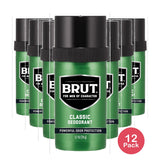 Brut Classic Round Soild Deodorant for Men 2.7Oz (Pack of 12)