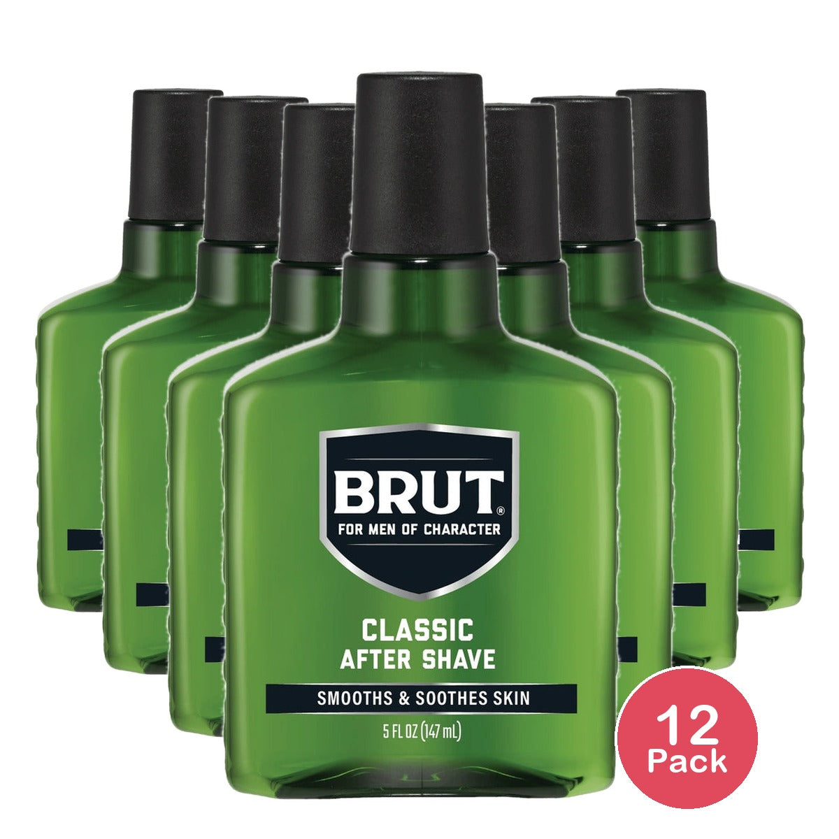 Brut Men's Classic After Shave Original Fragrance for All Skin Types 5 fl OZ (Pack of 12)