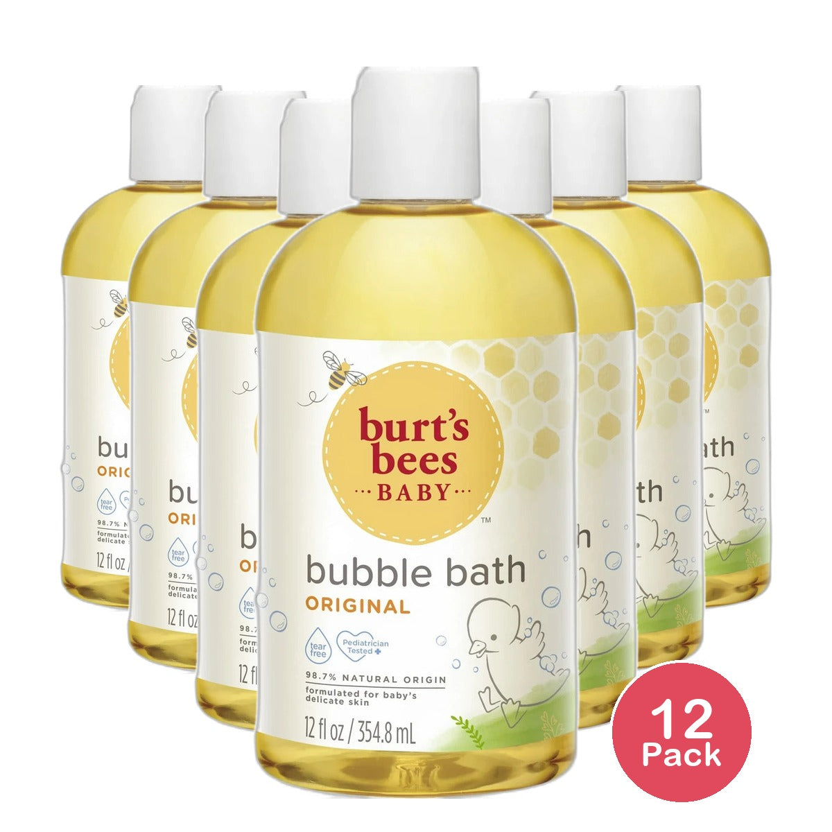 Burts Bee Baby Bubble Bath Tear Free 12Oz (Pack of 12)