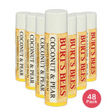 Burts Bees 100% Natural Moisturizing Lip Balm With Beeswax Coconut And Pear 0.15Oz (Pack Of 48)