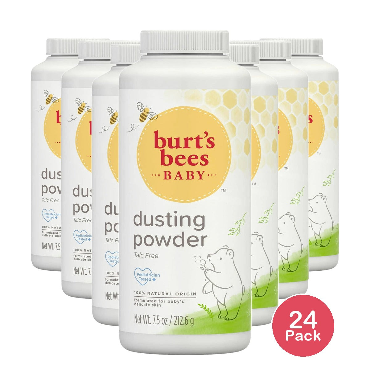 Burt's Bees Baby Bee Dusting Powder, 7.5 Oz (Pack of 24)