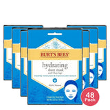 Burt'S Bees Hydrating Face Mask, Single Use Sheet Mask, 1 Ct 0.33Oz (Pack Of 48)