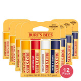 Burt's Bees Lip Balm Assorted 0.15 Oz (Pack of 12)
