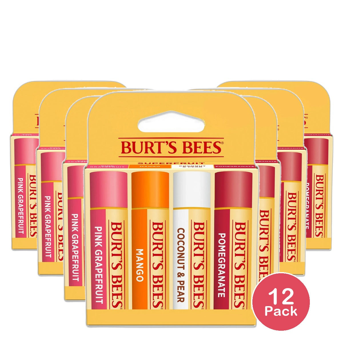 Burts Bees Lip Balm Superfruit 0.15Oz (Pack Of 12)